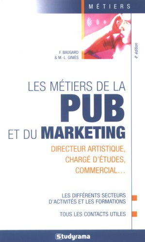 Les métiers de la pub et du marketing : directeur artistique, chargé d'études, commercial...