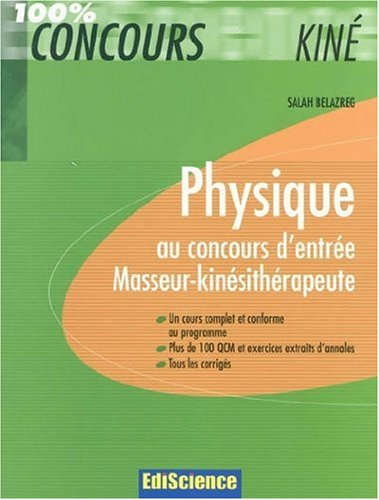 Physique au concours d'entrée masseur-kinésithérapeute