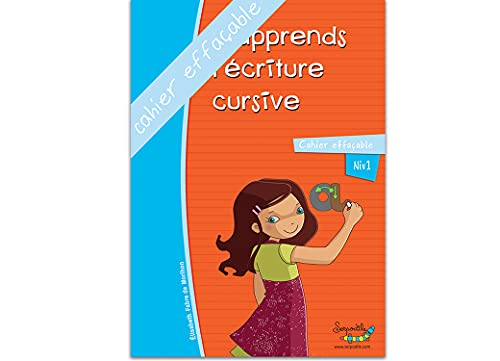 Serpodile - Cahier effaçable - Méthode d'écriture - J'apprends l'écriture cursive