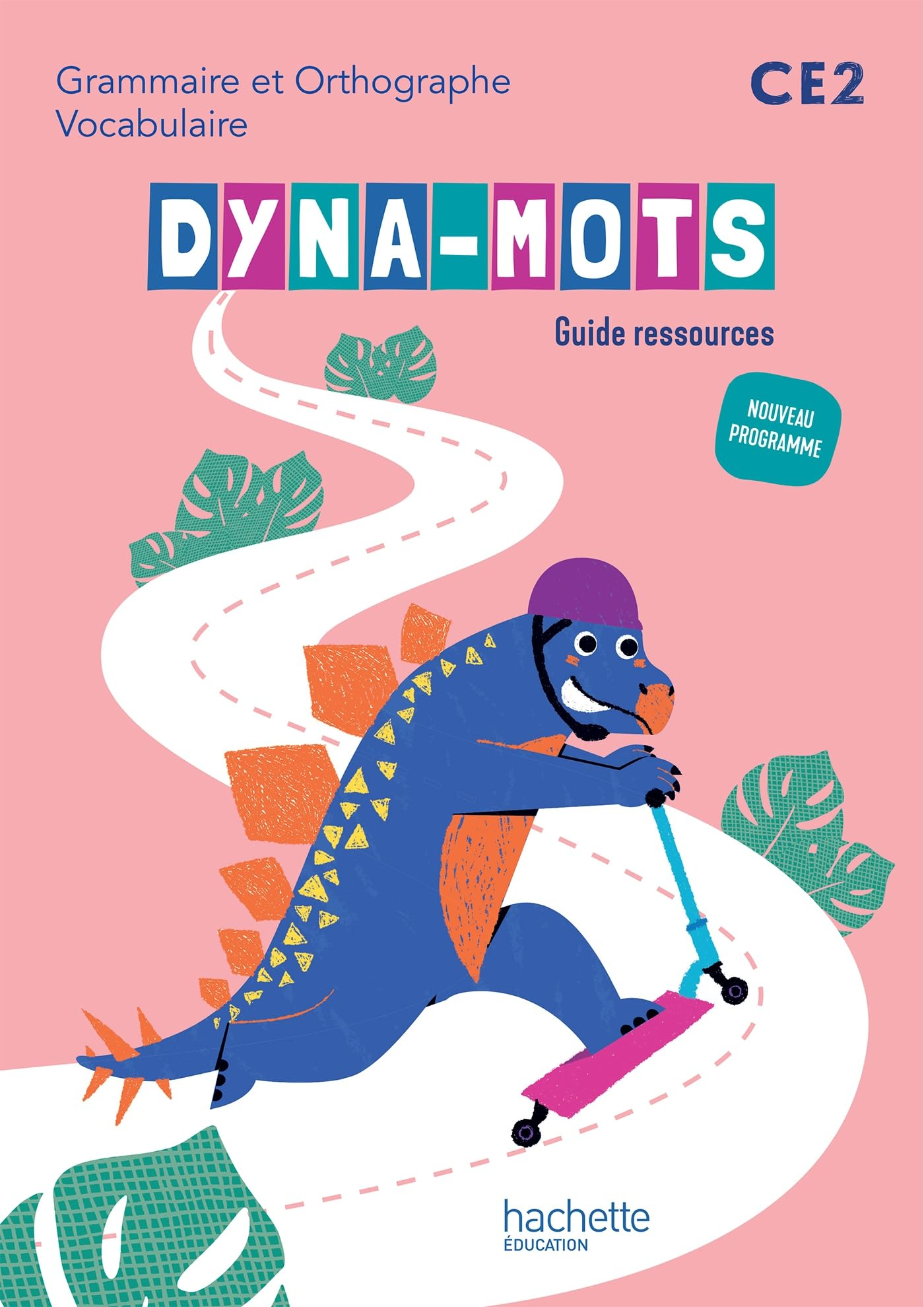 Dyna-mots CE2 : grammaire et orthographe, vocabulaire : guide ressources, nouveau programme