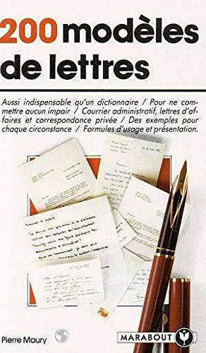 200 modèles de lettres