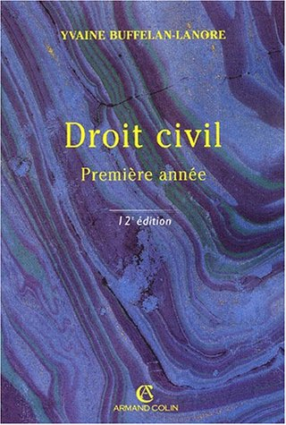 droit civil. première année, 12ème édition