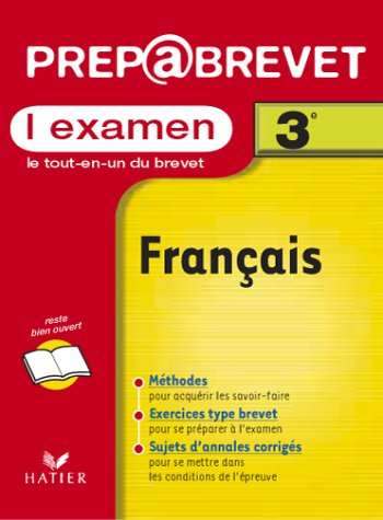 Français, examen, 3e
