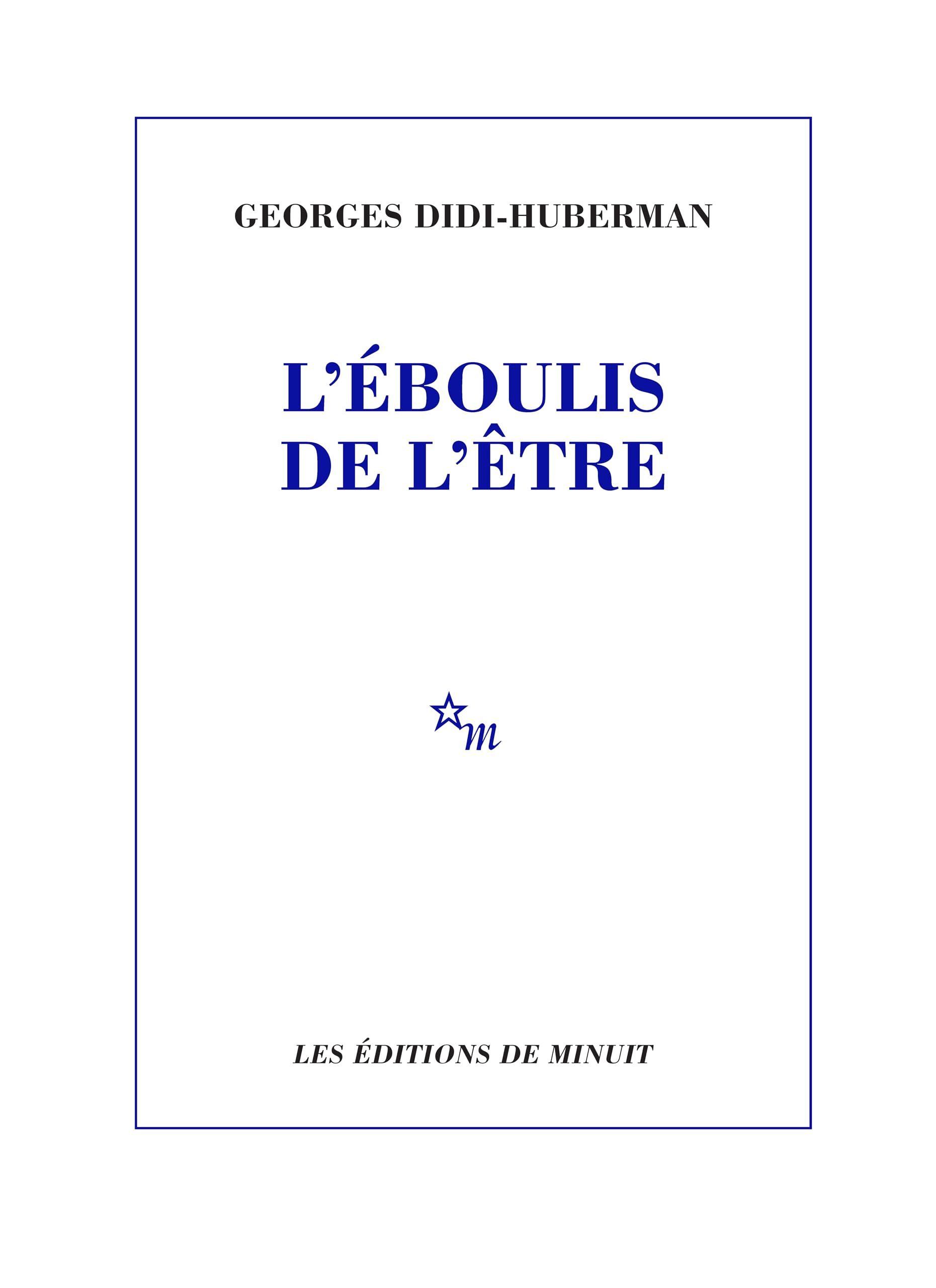 L'éboulis de l'être