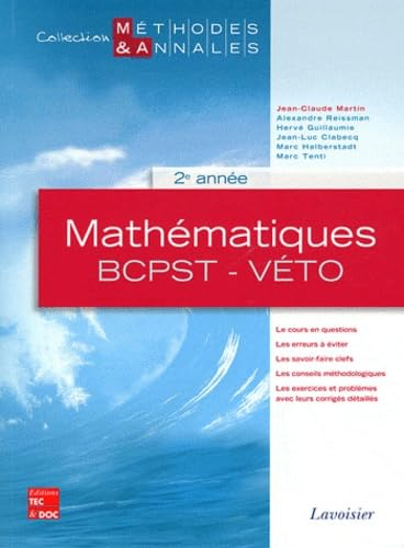 Mathématiques, 2e année : BCPST-véto : licences scientifiques