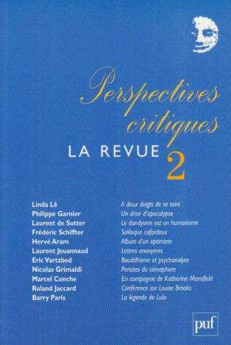 Perspectives critiques, la revue, n° 2