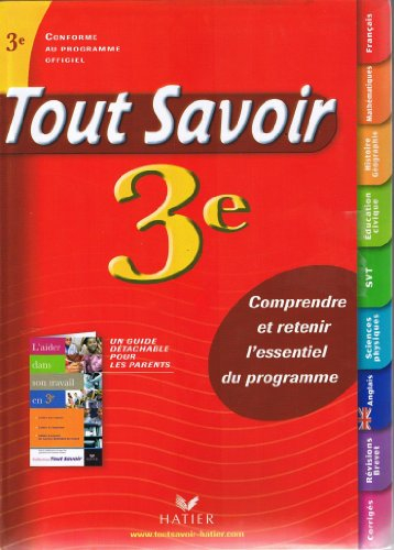 Tout savoir 3e