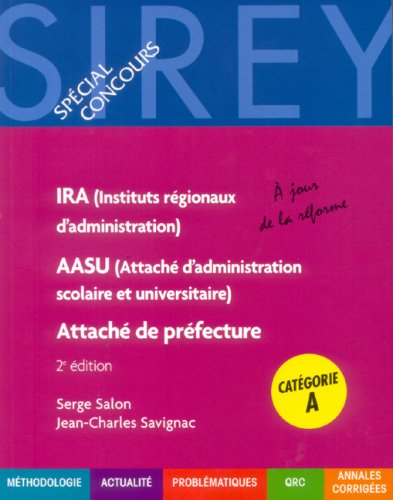 Instituts régionaux d'administration (IRA), attaché d'administration scolaire et universitaire (AASU