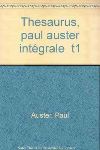l'invention de la solitude , le voyage d'anna blume , moon palace ...