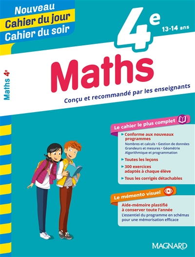 Maths 4e, 13-14 ans
