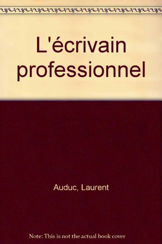 L'écrivain professionnel