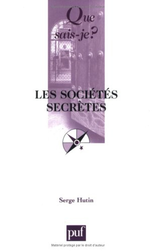 Les sociétés secrètes