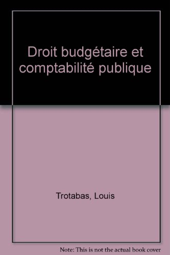 Droit budgétaire et comptabilité publique