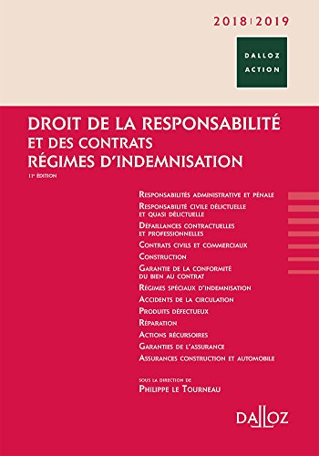 Droit de la responsabilité et des contrats : régimes d'indemnisation : 2018-2019