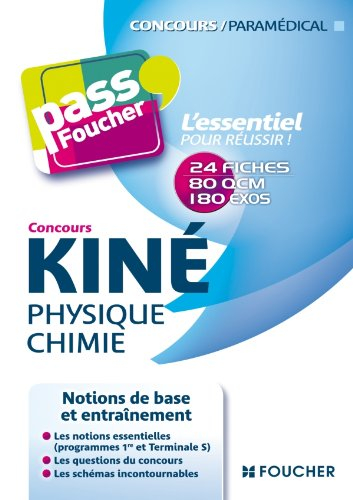 Kiné physique chimie : concours : notions de base et entraînement