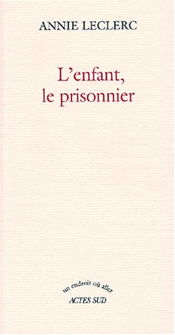 L'enfant, le prisonnier