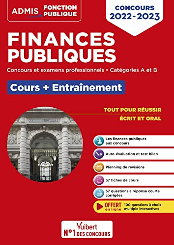 Finances publiques : concours et examens professionnels, catégories A et B : cours + entraînement, c