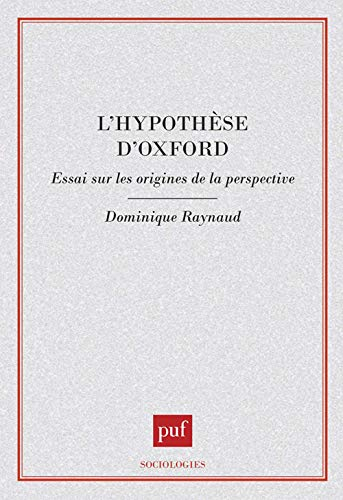 L'hypothèse d'Oxford : essai sur les origines de la perspective