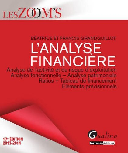 L'analyse financière : analyse de l'activité et du risque d'exploitation, analyse fonctionnelle, ana