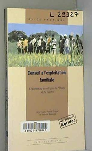 Conseil à l'exploitation familiale : expériences en Afrique de l'Ouest et du Centre