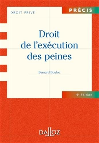 Droit de l'exécution des peines