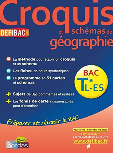 Croquis et schémas de géographie terminales L, ES