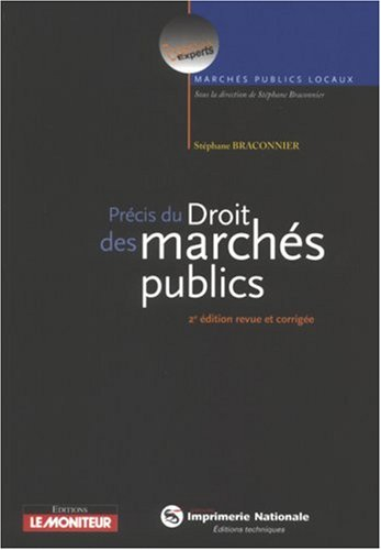 Précis du droit des marchés publics