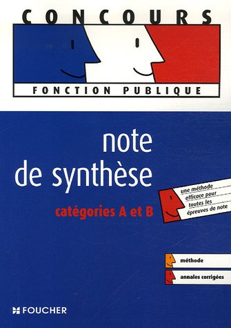Note de synthèse : catégories A et B