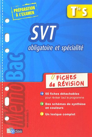 SVT obligatoire et spécialité Tle S