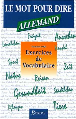 Exercices de vocabulaire allemand