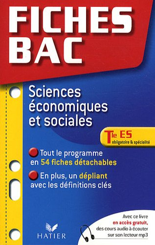 Sciences économiques et sociales terminale ES, enseignement obligatoire et enseignement de spécialit