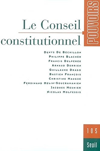 Pouvoirs, n° 105. Le Conseil constitutionnel