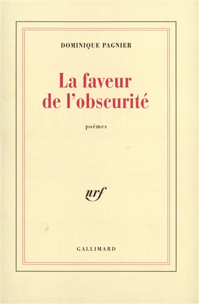 La faveur de l'obscurité