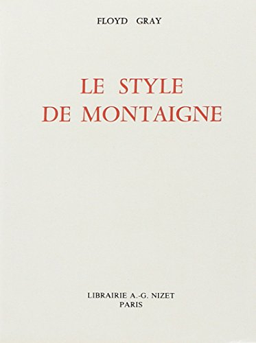 Le Style de Montaigne