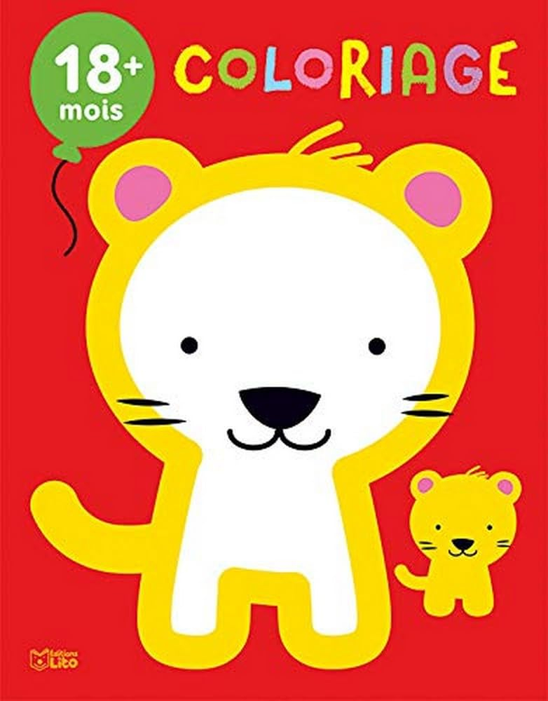 Coloriage, 18 mois : bébés animaux