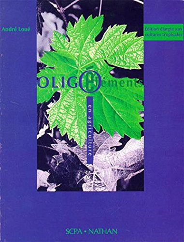 Oligo-éléments, agriculture 1993