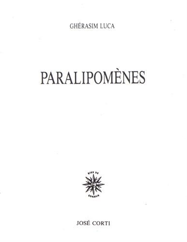 Paralipomènes