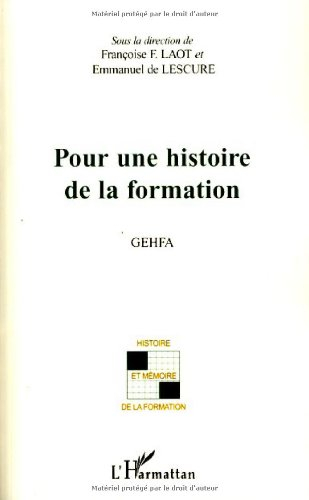 Pour une histoire de la formation
