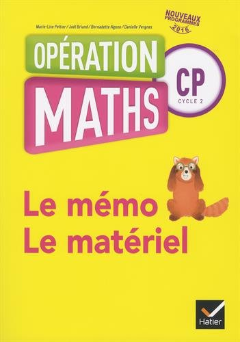 opération maths cp cycle 2 : le mémo, le matériel