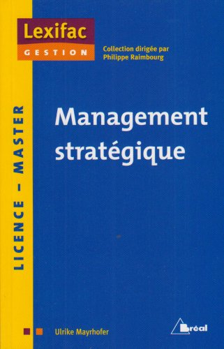 Management stratégique : licence, master