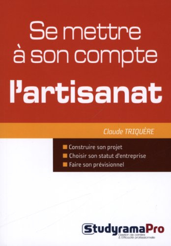 Se mettre à son compte : l'artisanat
