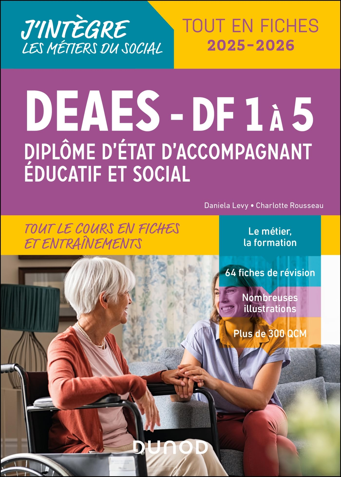 DEAES, diplôme d'Etat d'accompagnant éducatif et social, DF 1 à 5 : tout en fiches 2025-2026
