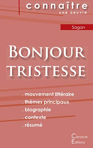 Fiche de lecture Bonjour tristesse de Françoise Sagan (analyse littéraire de référence et résumé com