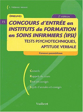 concours d'entrée en ifsi : tests psychotechniques d'aptitude verbale
