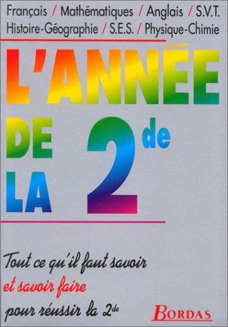 l'annee de la 2de    (ancienne edition)