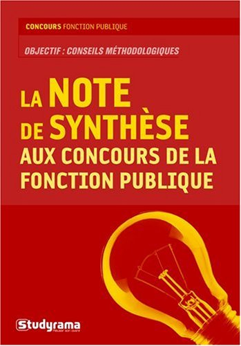 La note de synthèse aux concours de la fonction publique