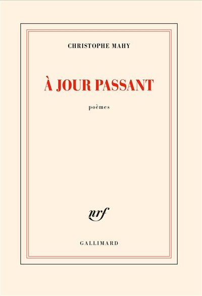 A jour passant : poèmes