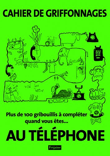 Cahier de griffonnages au téléphone