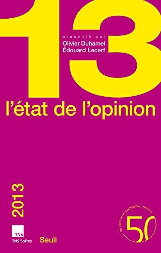 L'état de l'opinion : 2013
