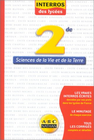 Sciences de la vie et de la terre, 2de